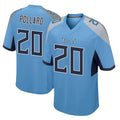 T.Titans #20 Tony Pollard Player Light Blue Home Game Ldoa Stitched Jerseys