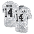 IN.Colts #14 Alec Pierce Player Arctic Camo Salute To Service Limited Game Ldoa Stitched Jerseys
