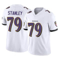 B.Ravens #79 Ronnie Stanley Player White Vapor F.U.S.E. Limited Home Game Ldoa Stitched Jerseys