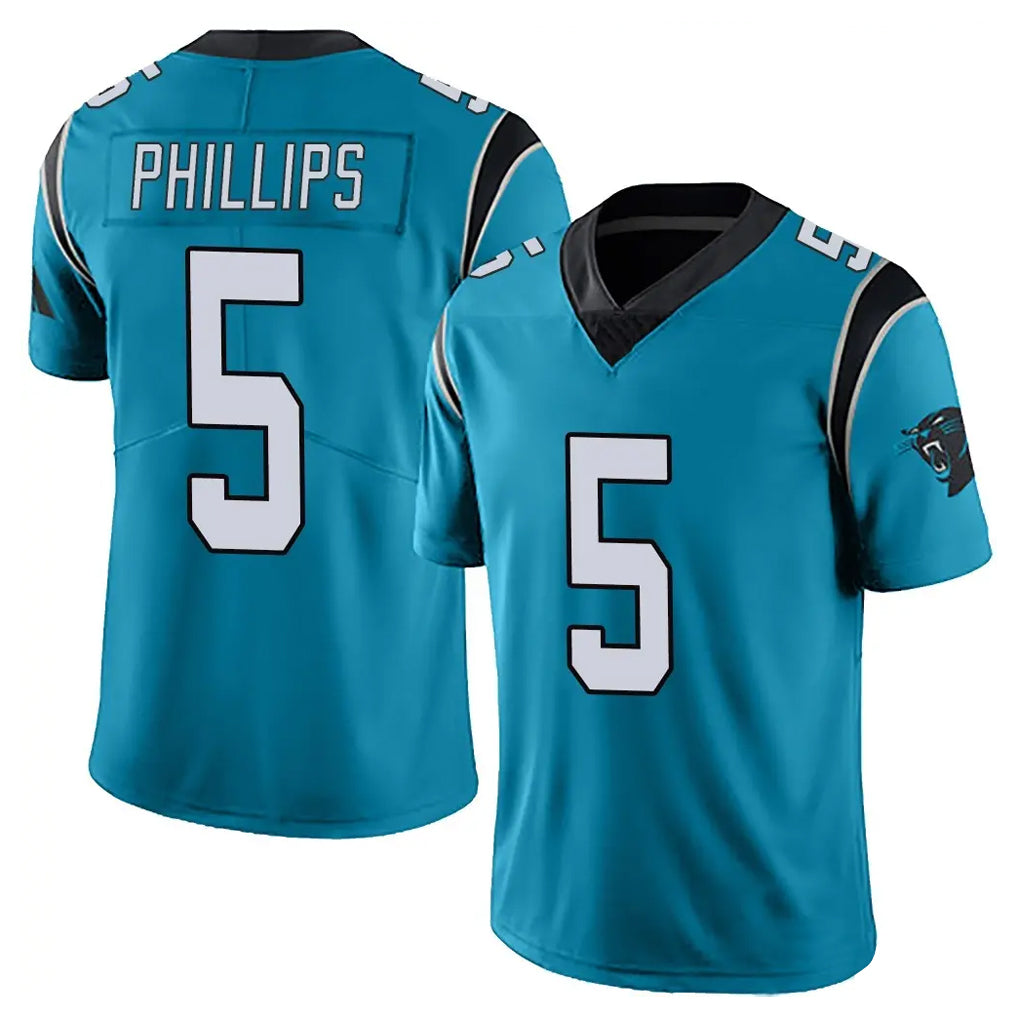 C.Panthers #5 Jaelan Phillips Player Blue Vapor Untouchable Limited Game Ldoa Stitched Jerseys