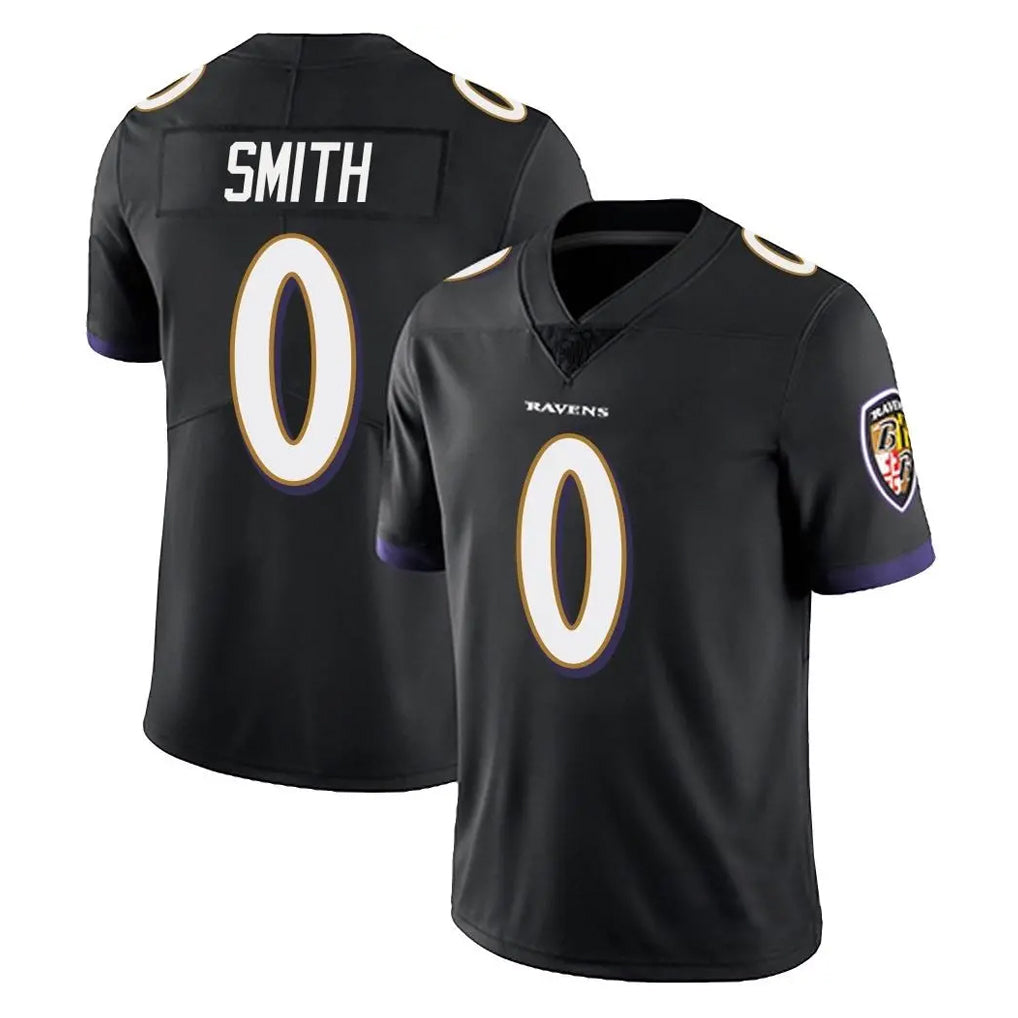 B.Ravens #0 Roquan Smith Player Black Vapor Untouchable Limited Home Game Ldoa Stitched Jerseys