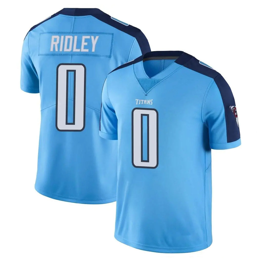 T.Titans #0 Calvin Ridley Player Light Blue Limited Color Rush Home Game Ldoa Stitched Jerseys