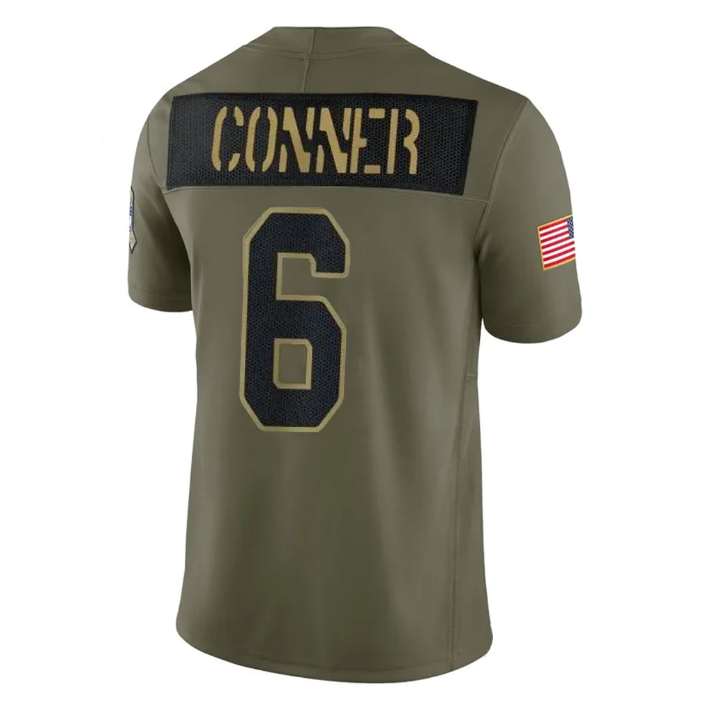 A.Cardinals #6 James Conner Player Olive Salute To Service Home Game Ldoa Stitched Jerseys
