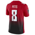 A.Falcons #8 Kyle Pitts Sr. Player Red Vapor F.U.S.E. Limited Ldoa Stitched Jerseys