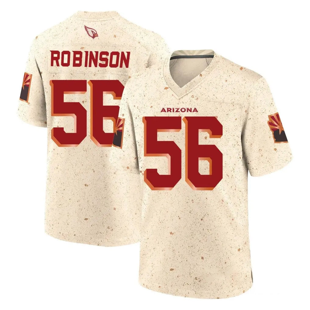 A.Cardinals #56 Darius Robinson Player Cream Rivalries Collection Game Ldoa Stitched Jerseys