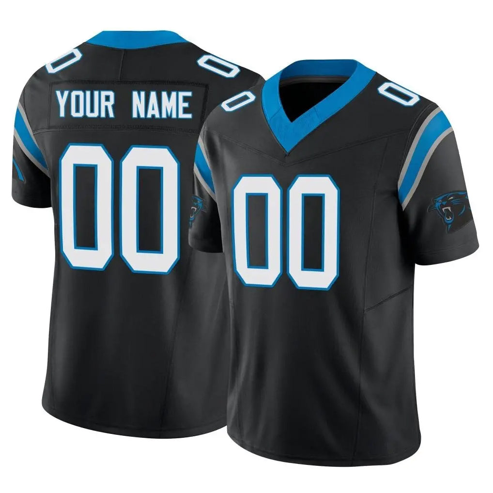 Custom C.Panthers Black Vapor F.U.S.E. Limited Home Game Any Name & Numbers Ldoa Stitched Jerseys