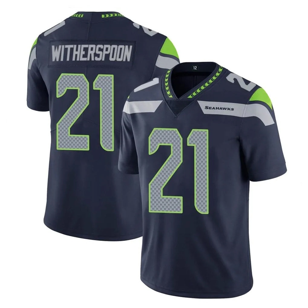 S.Seahawks #21 Devon Witherspoon Player Navy Limited Vapor Untouchable Home Game Ldoa Stitched Jerseys