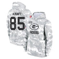 GB.Packers #85 Tucker Kraft Player Arctic Camo Salute to Service Hoodies Limited Game Ldoa Stitched Jerseys