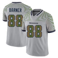 S.Seahawks #88 AJ Barner Player Grey Limited 2025 Rivalries Collection Home Game Ldoa Stitched Jerseys