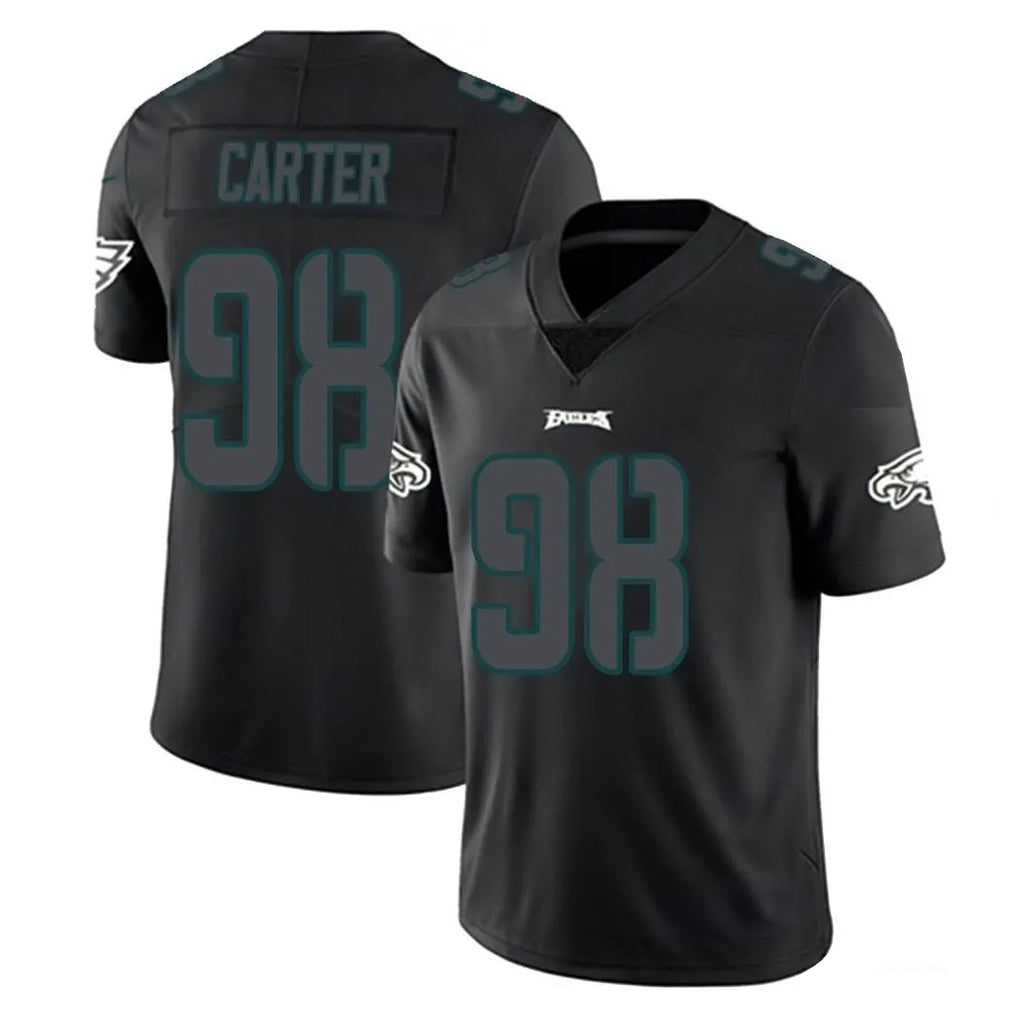P.Eagles #98 Jalen Carter Player Limited Black Impact Home Game Ldoa Stitched Jerseys