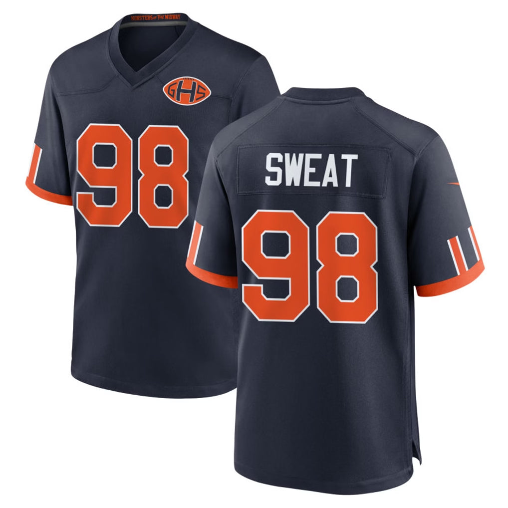 C.Bears #98 Montez Sweat Player Navy 2026 Rivalries Collection Home Game Ldoa Stitched Jerseys