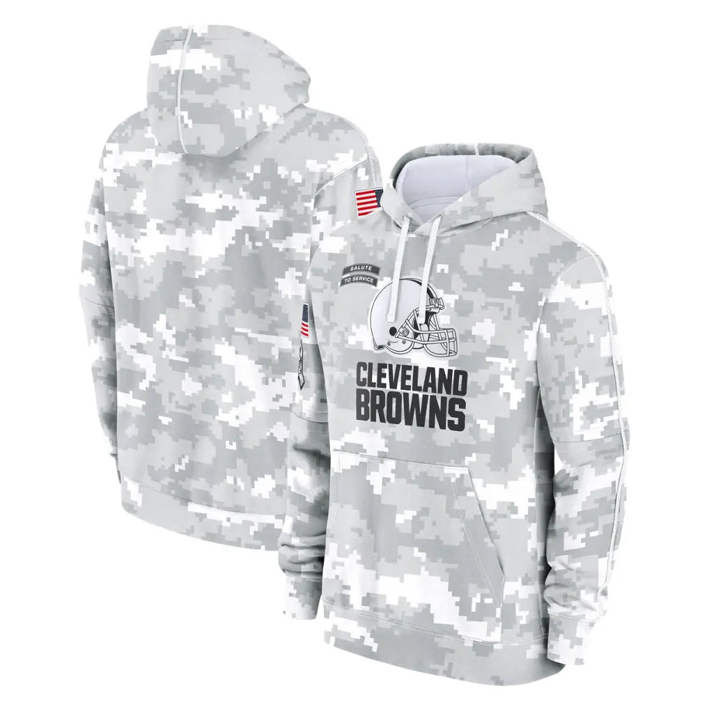 C.Browns ## Browns Blank Player Arctic Camo Salute to Service Hoodies Limited Game Ldoa Stitched Jerseys