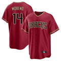 A.Diamondbacks #14 Gabriel Moreno Player Red Home Game Ldoa Stitched Jerseys