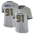 S.Seahawks #91 Byron Murphy II Player Grey Limited 2025 Rivalries Collection Home Game Ldoa Stitched Jerseys