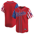 B.Orioles Blank Player Red Independence Day Vapor Premier Limited Home Game Ldoa Stitched Jerseys