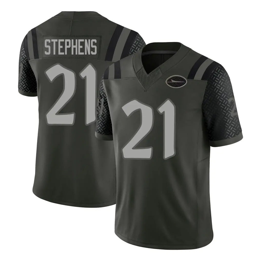 NY.Jets #21 Brandon Stephens Player Green Limited 2025 Rivalries Collection Home Game Ldoa Stitched Jerseys