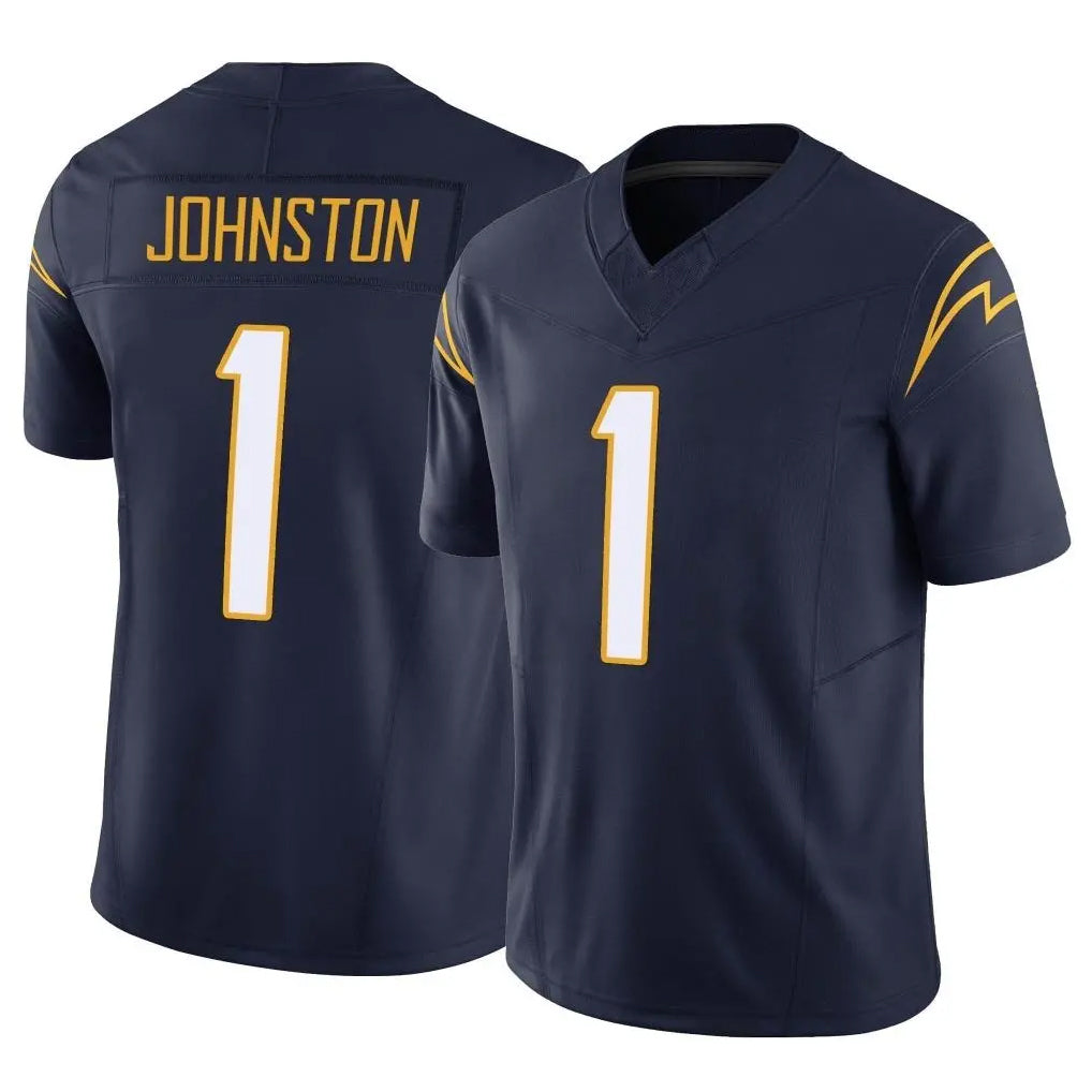 LA.Chargers #1 Quentin Johnston Player Navy Limited Vapor F.U.S.E. Home Game Ldoa Stitched Jerseys