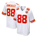 KC.Chiefs #88 Tony Gonzalez Player White Home Game Ldoa Stitched Jerseys