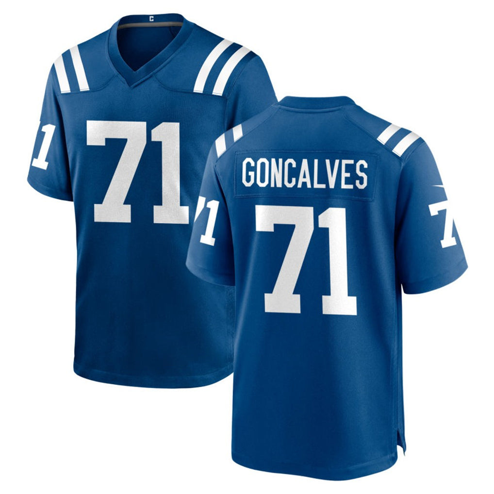 IN.Colts #71 Matt Goncalves Player Royal Home Game Ldoa Stitched Jerseys