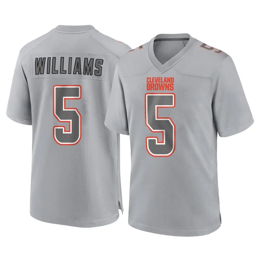 C.Browns #5 Quincy Williams Player Gray Atmosphere Fashion Game Ldoa Stitched Jerseys