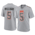 C.Browns #5 Quincy Williams Player Gray Atmosphere Fashion Game Ldoa Stitched Jerseys