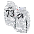 LA.Rams #73 Steve Avila Player Arctic Camo Salute to Service Hoodies Limited Game Ldoa Stitched Jerseys