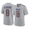 B.Bills #8 Terrel Bernard Player Gray Home Game Ldoa Stitched Jerseys