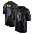 LA.Rams #0 Byron Young Player Black Fashion Limited Home Game Ldoa Stitched Jerseys