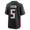 A.Falcons #5 Drake London Player Black Home Game Ldoa Stitched Jerseys