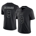 B.Bills #8 Terrel Bernard Player Black RFLCTV Limited Ldoa Stitched Jerseys