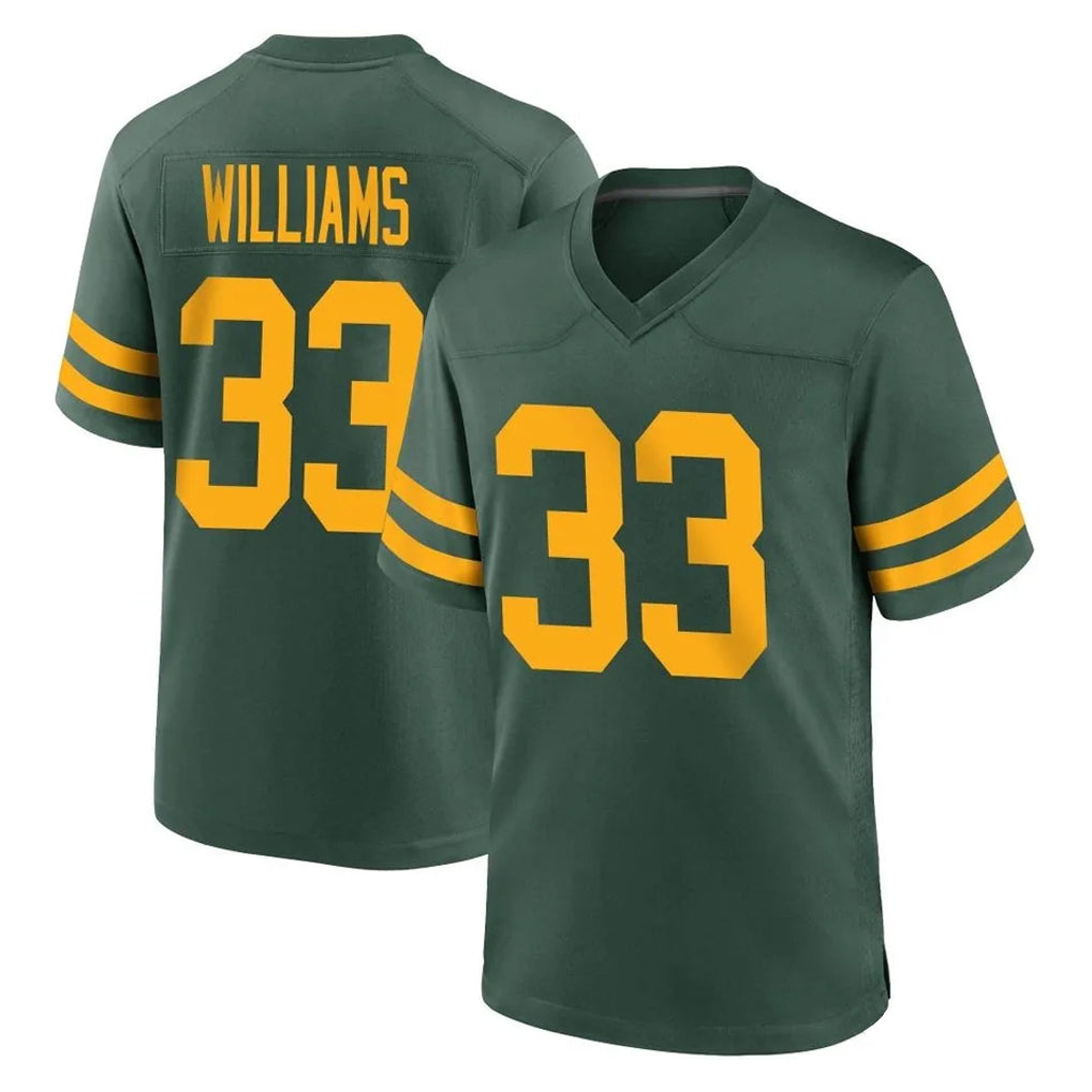 GB.Packers #33 Evan Williams Player Green Alternate Home Game Ldoa Stitched Jerseys