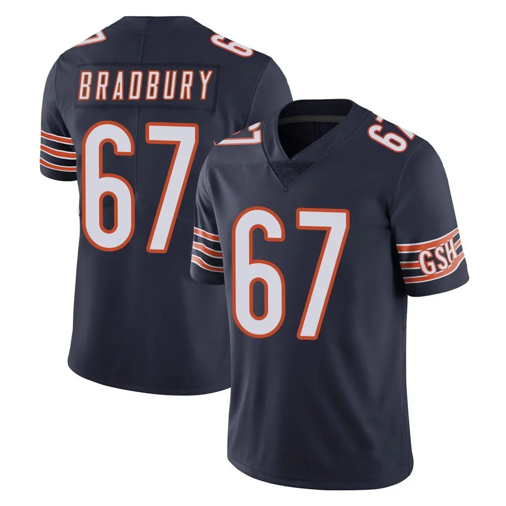 C.Bears #67 Garrett Bradbury Player Navy Vapor Untouchable Limited Home Game Ldoa Stitched Jerseys