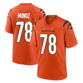 C.Bengals #78 Anthony Munoz Player Orange Home Game Ldoa Stitched Jerseys