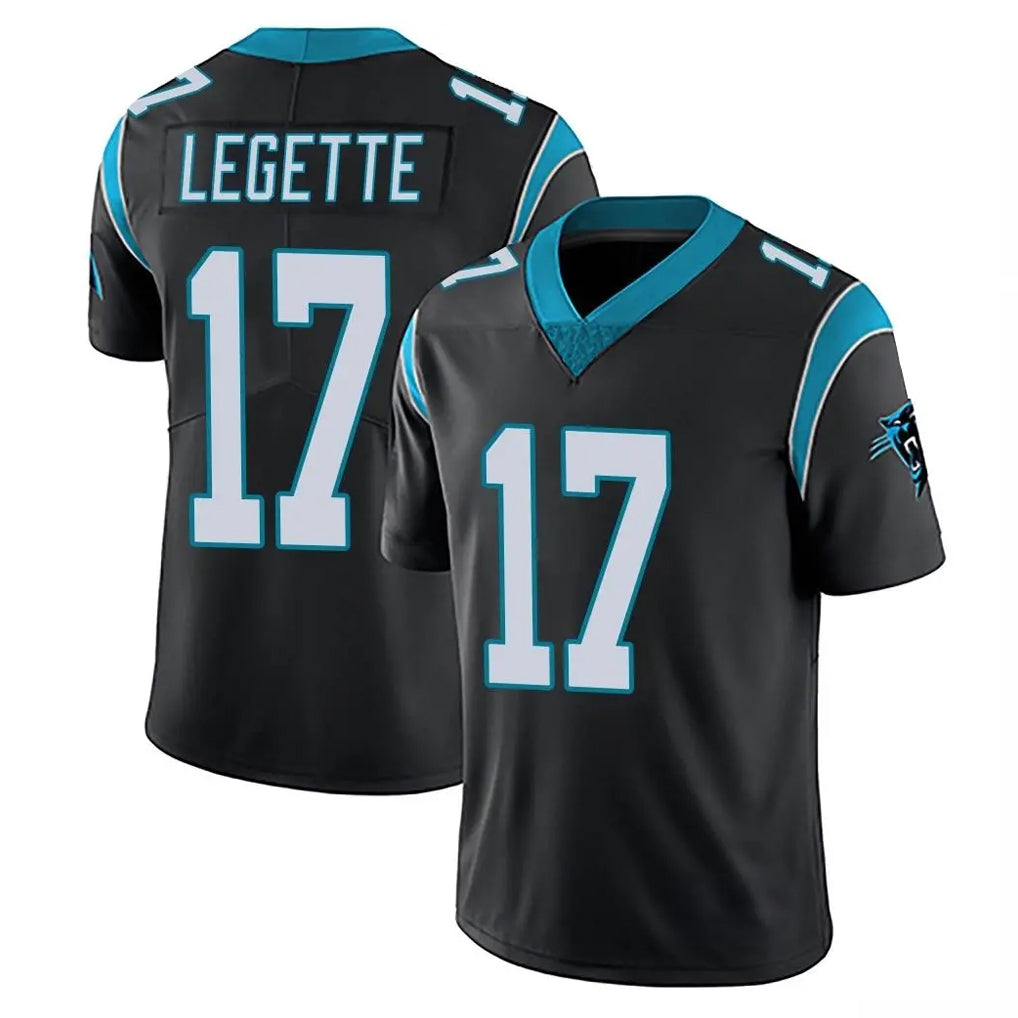 C.Panthers #17 Xavier Legette Player Black Vapor Untouchable Limited Game Ddoa Ldoa Stitched Jerseys
