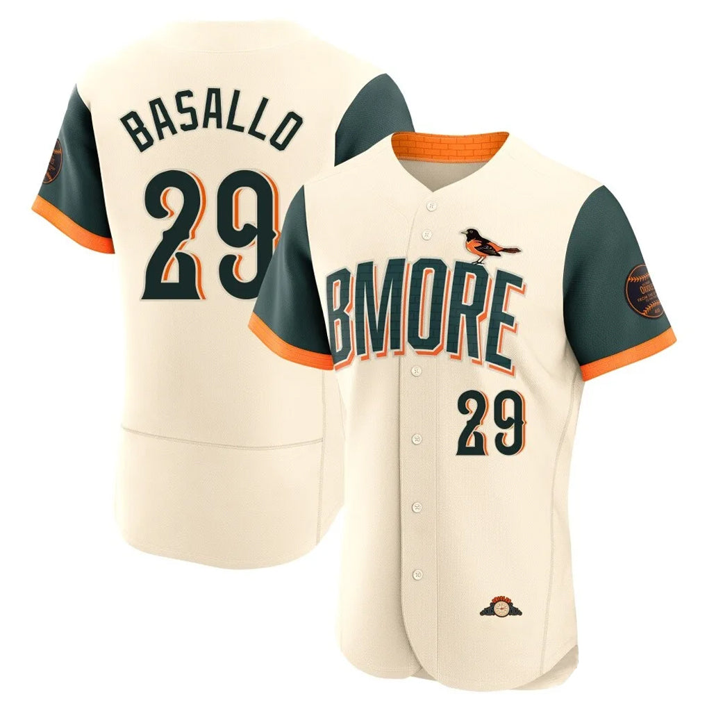 B.Orioles #29 Samuel Basallo Player Cream 2026 City Connect Limited Elite Home Game Ldoa Stitched Jerseys