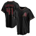 A.Diamondbacks #41 Carlos Santana Player Black Limited Home Ldoa Stitched Jerseys