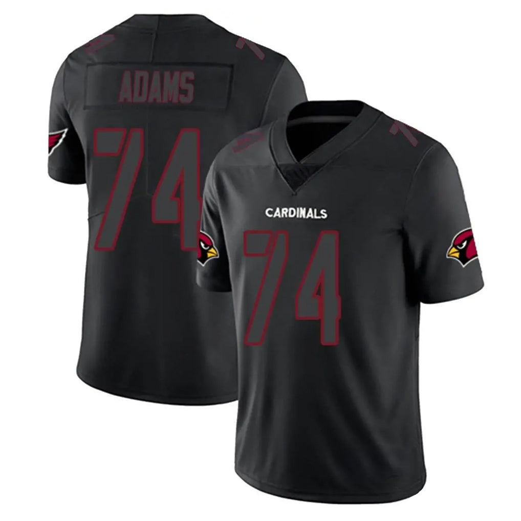 A.Cardinals #74 Isaiah Adams Player Black Impact Limited Home Game Ldoa Stitched Jerseys