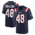 NE.Patriots #48 Namdi Obiazor Player Navy Home Game Ldoa Stitched Jerseys