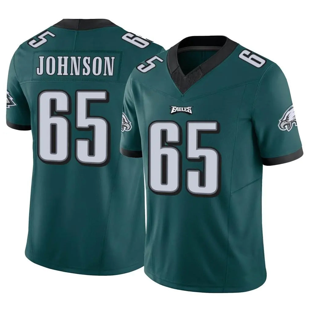P.Eagles #65 Lane Johnson Player Team Color Green Limited Vapor F.U.S.E. Home Game Ldoa Stitched Jerseys