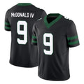 NY.Jets #9 Will McDonald IV Player Black Limited Legacy Vapor F.U.S.E. Home Game Ldoa Stitched Jerseys
