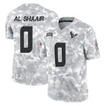 H.Texans #0 Azeez Al-Shaair Player Arctic Camo Salute To Service Limited Game Ldoa Stitched Jerseys