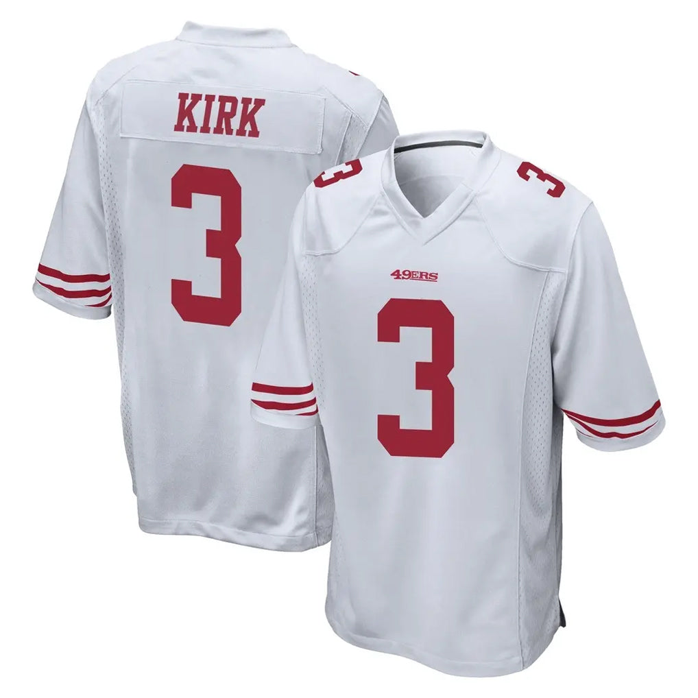 SF.49ers #3 Christian Kirk Player White Home Game Ldoa Stitched Jerseys