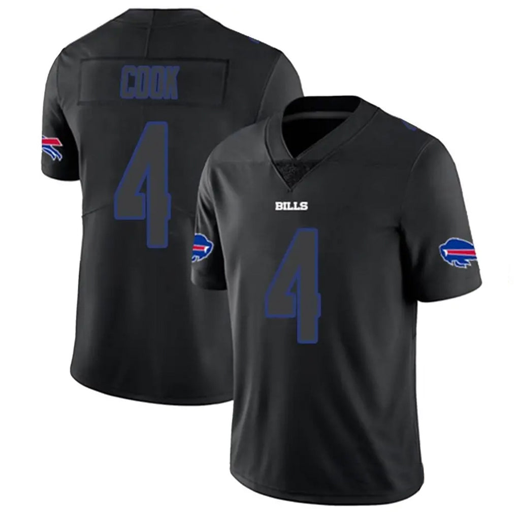 B.Bills #4 James Cook III Player Black Impact Limited Ldoa Stitched Jerseys