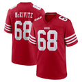 SF.49ers #68 Colton McKivitz Player Red Game Home Ddoa Stitched Jerseys