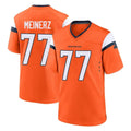 D.Broncos #77 Quinn Meinerz Player Orange Home Game Ldoa Stitched Jerseys