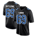 D.Lions #69 Tate Ratledge Player Black Fashion Home Game Ldoa Stitched Jerseys