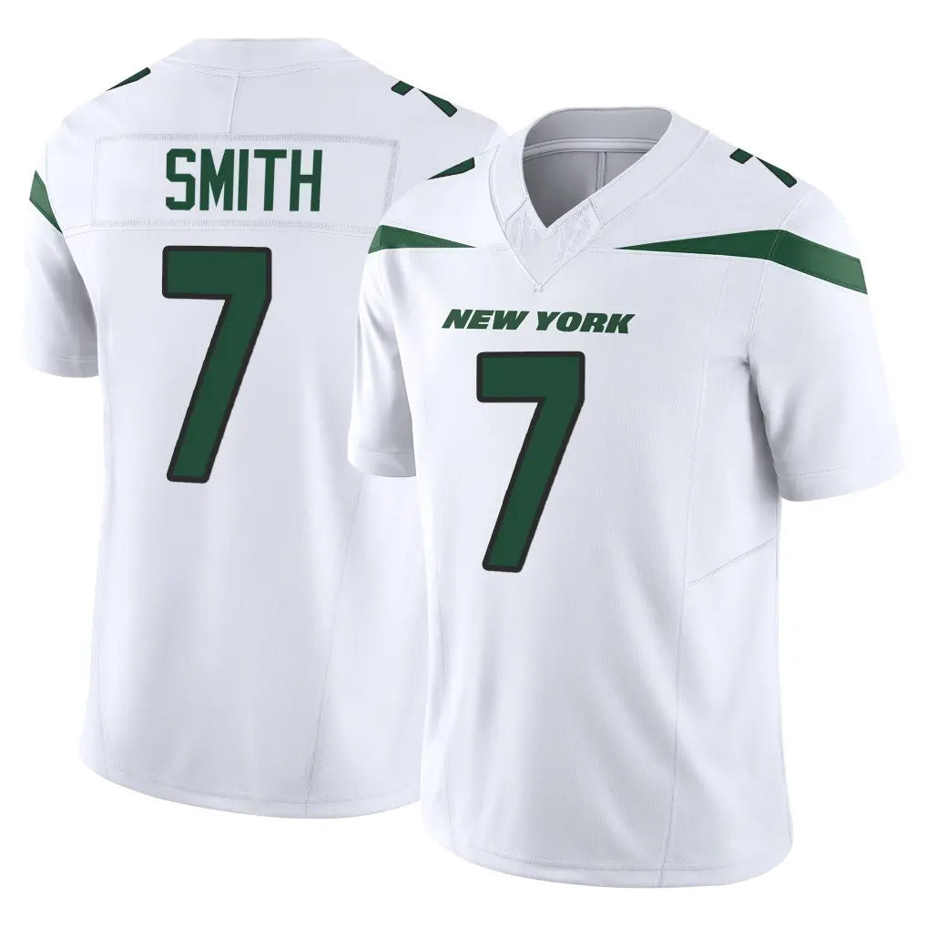 NY.Jets #7 Geno Smith Player White Limited Vapor F.U.S.E. Home Game Ldoa Stitched Jerseys