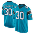 C.Panthers #30 Chuba Hubbard Player Blue Game Ldoa Stitched Jerseys