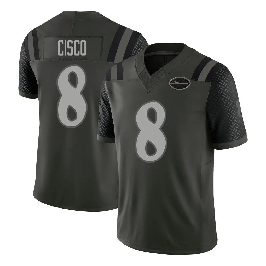 NY.Jets #8 Andre Cisco Player Green Limited 2025 Rivalries Collection Home Game Ldoa Stitched Jerseys