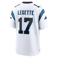 C.Panthers #17 Xavier Legette Player White Home Game Ddoa Ldoa Stitched Jerseys